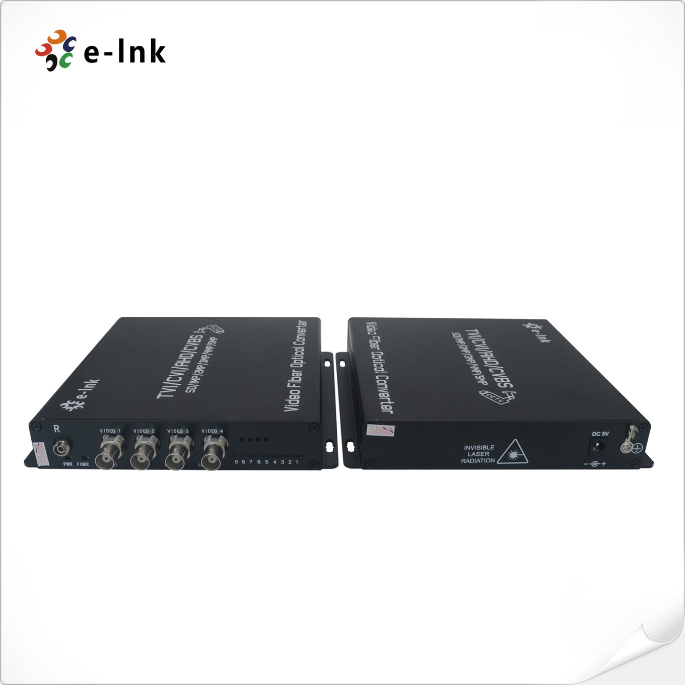 4Ch 5MP HD-AHD/HD-CVI/HD-TVI/CVBS 4-in-1 Video Fiber Converter