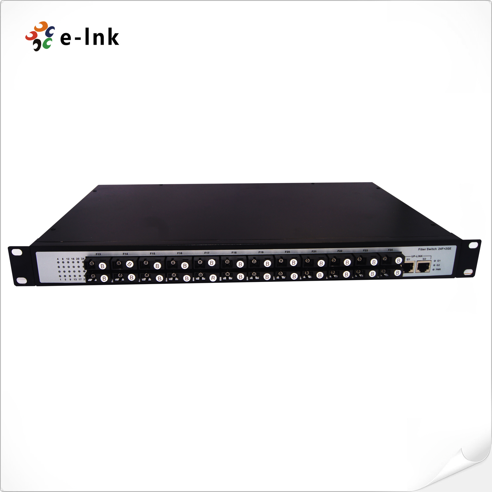 Unmanaged 24-port 100Base-FX SC + 2-10/100/1000-TX Optical Fiber Switch