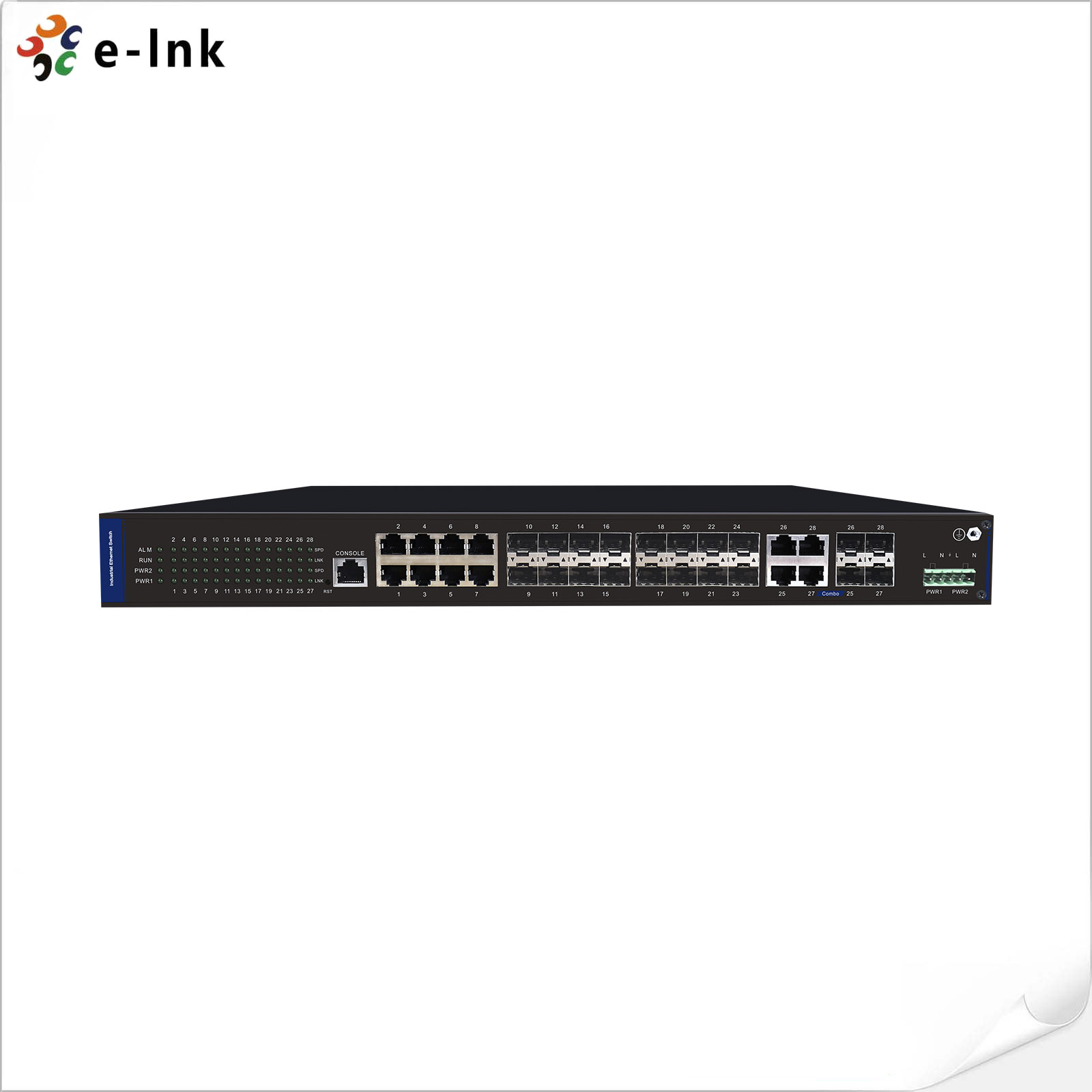 Network Managed Industrial 16 Port SFP + 4 Port TP/SFP Combo + 8 Port TP Gigabit Ethernet Switch